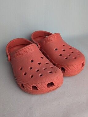 CROCS Kid Sandals Clog Size 12 Dark Pink Color